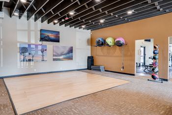 Large Floor Space for Various Work Outs in the Fitness Center